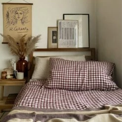 Berry Gingham Linen Bedtime Bundle -Bed Linings Sales Shop 31 f11328fe 888d 488f 8ec4 b065e8d67498