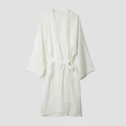 White Linen Robe 13 White Linen Robe -Bed Linings Sales Shop 7