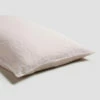 Blush Pink Linen Pillowcases (Pair) -Bed Linings Sales Shop Blush Pink Pillowcase Piglet in Bed