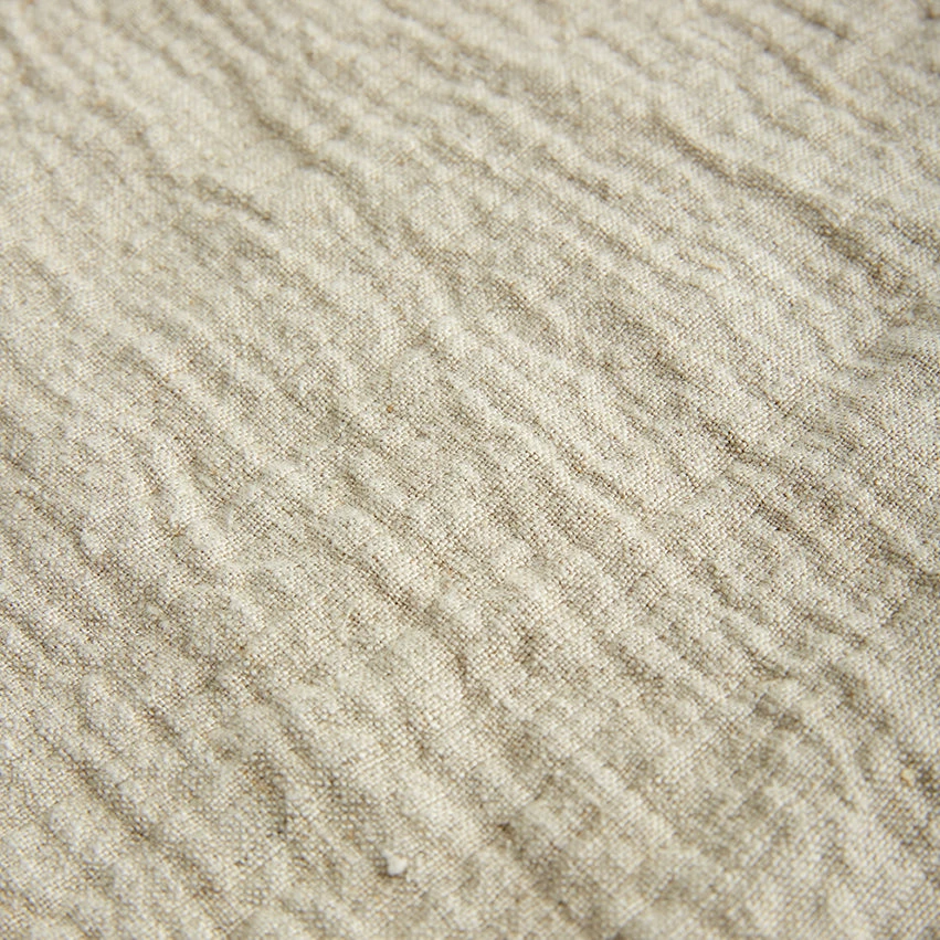 Oatmeal Linen Crinkle Throw 5 Oatmeal Linen Crinkle Throw - Image 3