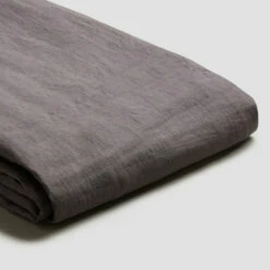 Charcoal Gray Linen Duvet Cover