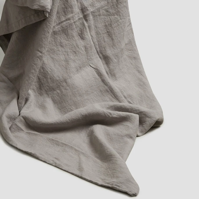 Dove Gray Linen Duvet Cover 4 Dove Gray Linen Duvet Cover - Image 2