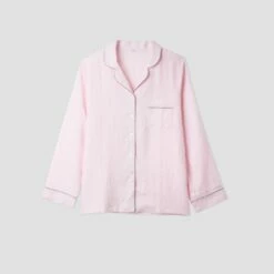 Blush Pink Linen Pajama Set 17 Blush Pink Linen Pajama Set -Bed Linings Sales Shop Linen Pajamas Blush Piglet In Bed 1