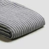 Midnight Stripe Linen Flat Sheet