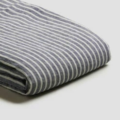 Midnight Stripe Linen Fitted Sheet -Bed Linings Sales Shop Midnight Stripe Linen Duvet Cover Piglet in Bed e4fa2677 42b9 4fb3 85dc ad035254c4f5