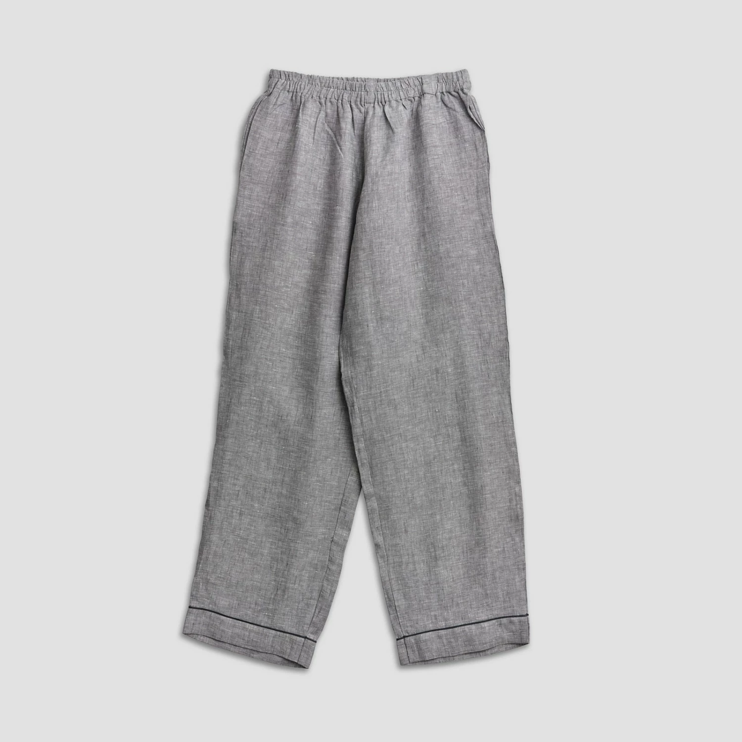 Men's Gray Linen Pajama Set 7 Men's Gray Linen Pajama Set - Image 5