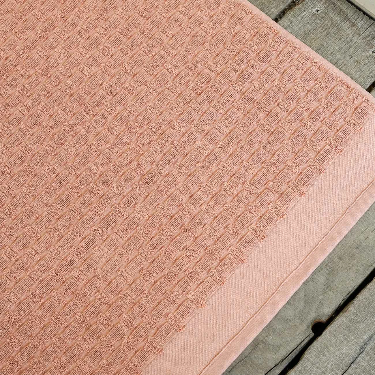 Creme Caramel Basketweave Cotton Bath Mat 3 Creme Caramel Basketweave Cotton Bath Mat