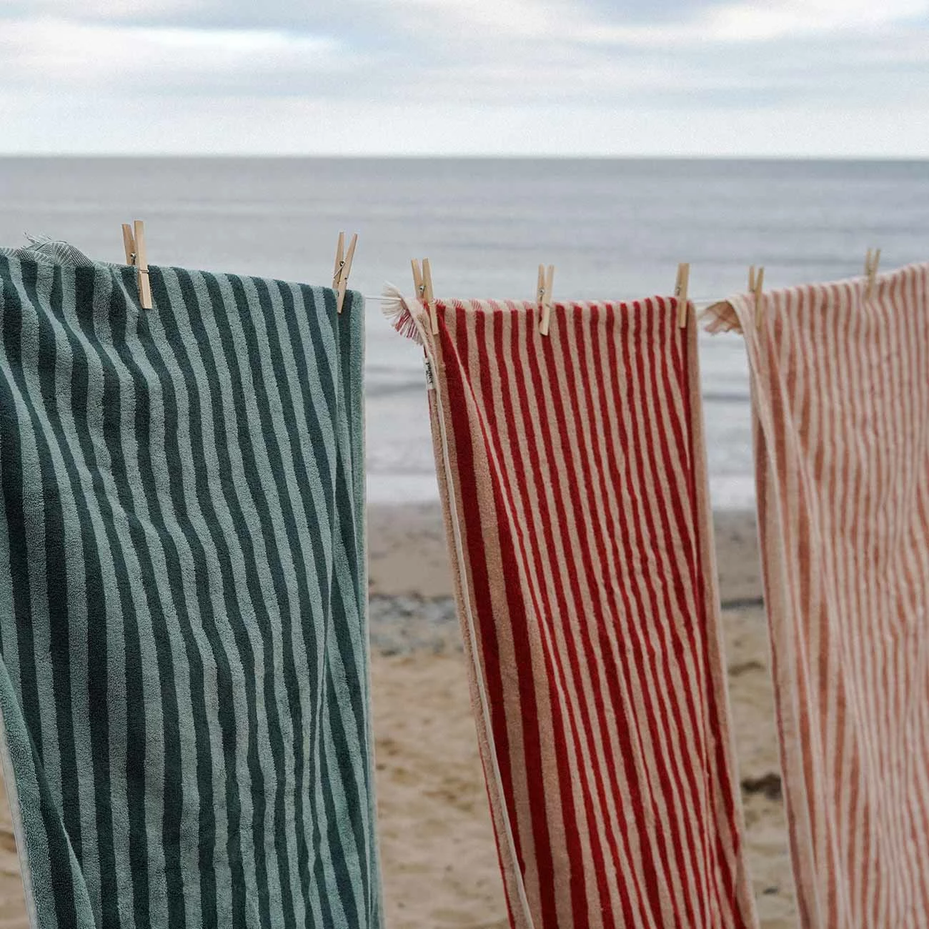Pine Green Stripe Cotton Bath Sheet 3 Pine Green Stripe Cotton Bath Sheet
