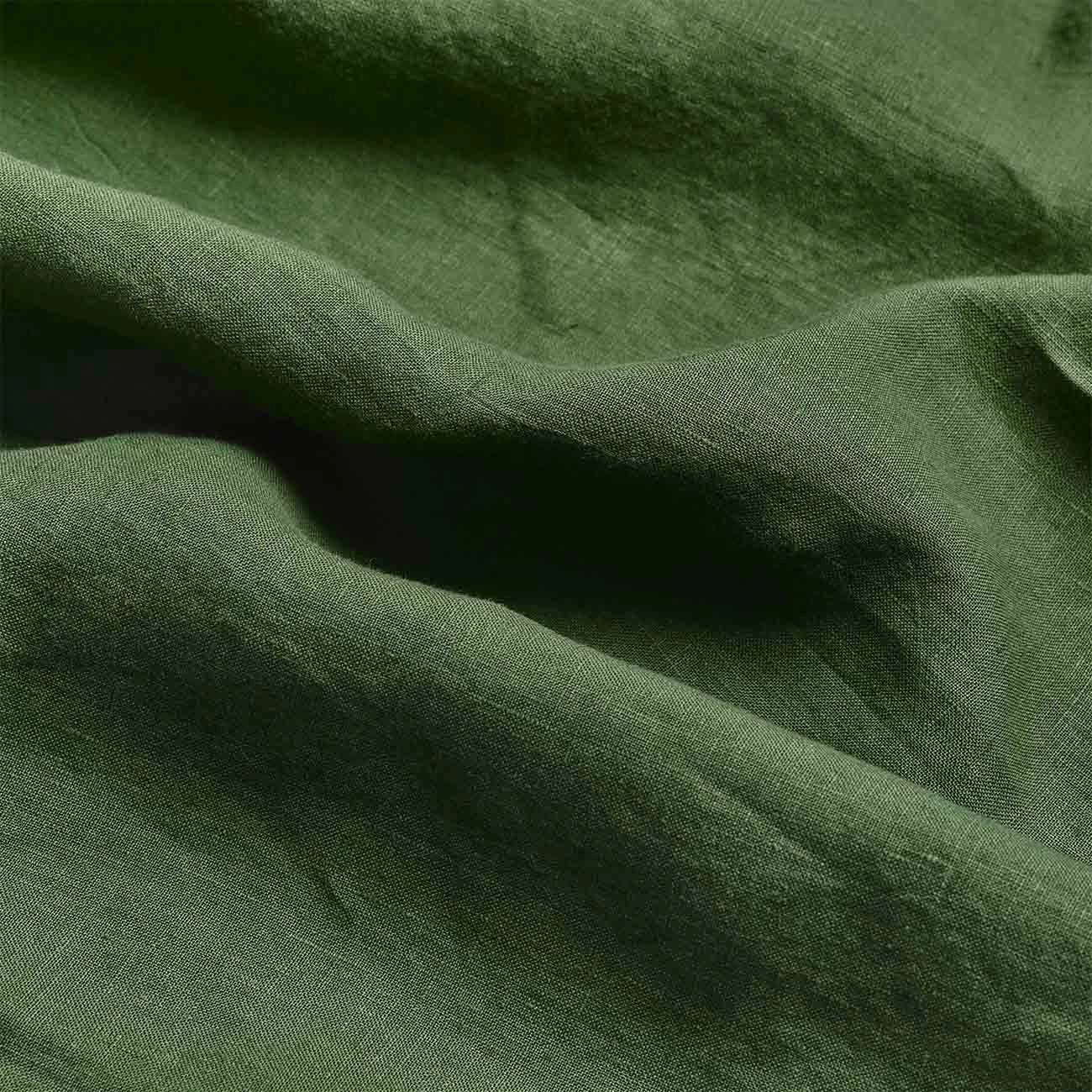 Forest Green Linen Sheet Set 4 Forest Green Linen Sheet Set - Image 2