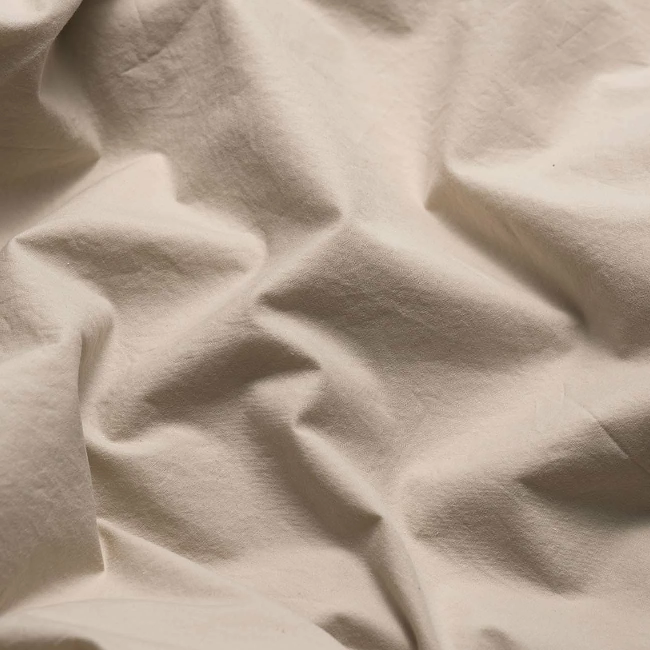 Parchment Washed Cotton Percale Fitted Sheet 4 Parchment Washed Cotton Percale Fitted Sheet - Image 2