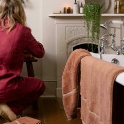 Warm Clay Bath Mat 13 Warm Clay Bath Mat -Bed Linings Sales Shop Piglet in Bed Cotton Towels Warm Clay Lifestyle 1300x1300 17