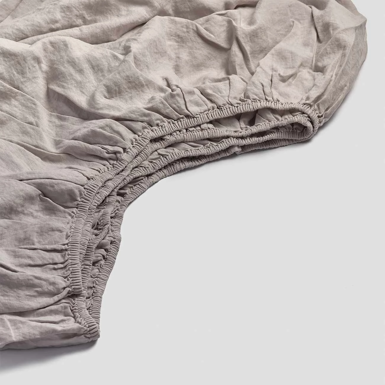 Dove Gray Linen Sheet Set 7 Dove Gray Linen Sheet Set - Image 5