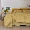 Honey Gingham Linen Duvet Cover 1 Honey Gingham Linen Duvet Cover -Bed Linings Sales Shop Piglet in Bed Linen Bedding Honey Gingham 1 1