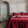 Merlot Linen Duvet Cover