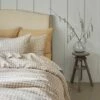 Mushroom Gingham Linen Pillowcase (Pair) -Bed Linings Sales Shop Piglet in Bed Linen Bedding Mushroom Gingham1300X1300 Web 2