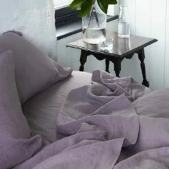 Elderberry Linen Flat Sheet