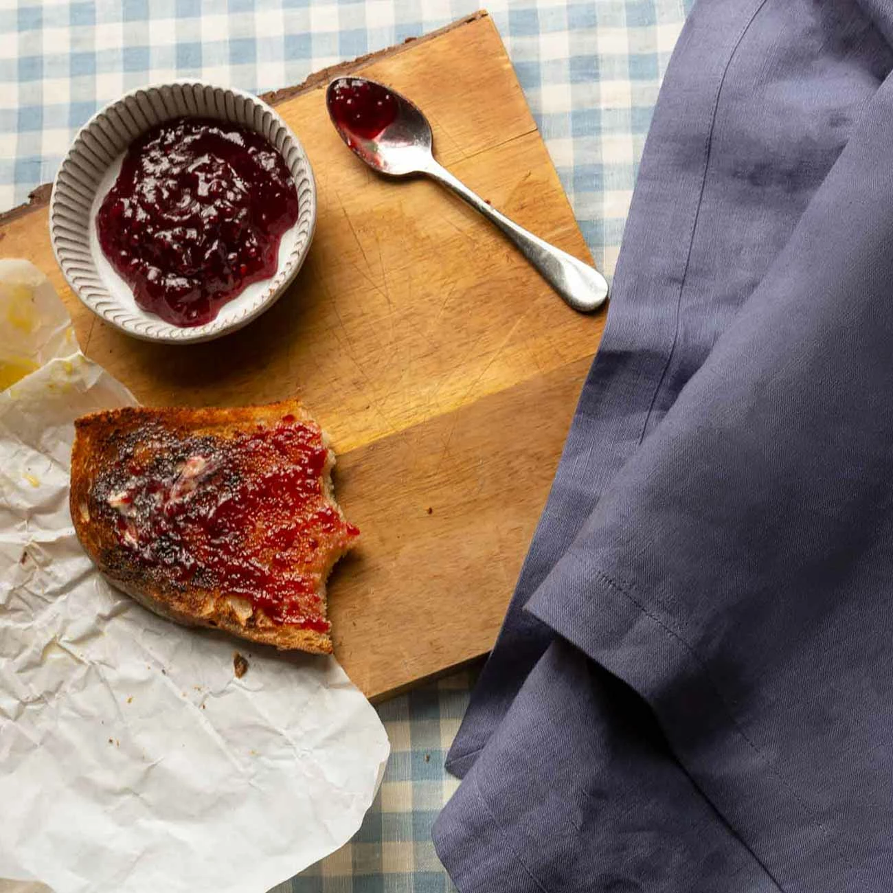 Blueberry Linen Napkin Set Of 4 6 Blueberry Linen Napkin Set Of 4 - Image 4