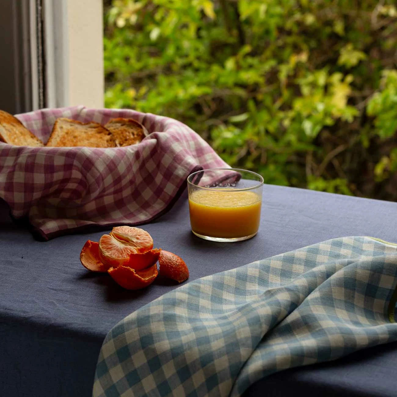 Orchid Gingham Linen Napkin Set Of 4 6 Orchid Gingham Linen Napkin Set Of 4 - Image 4