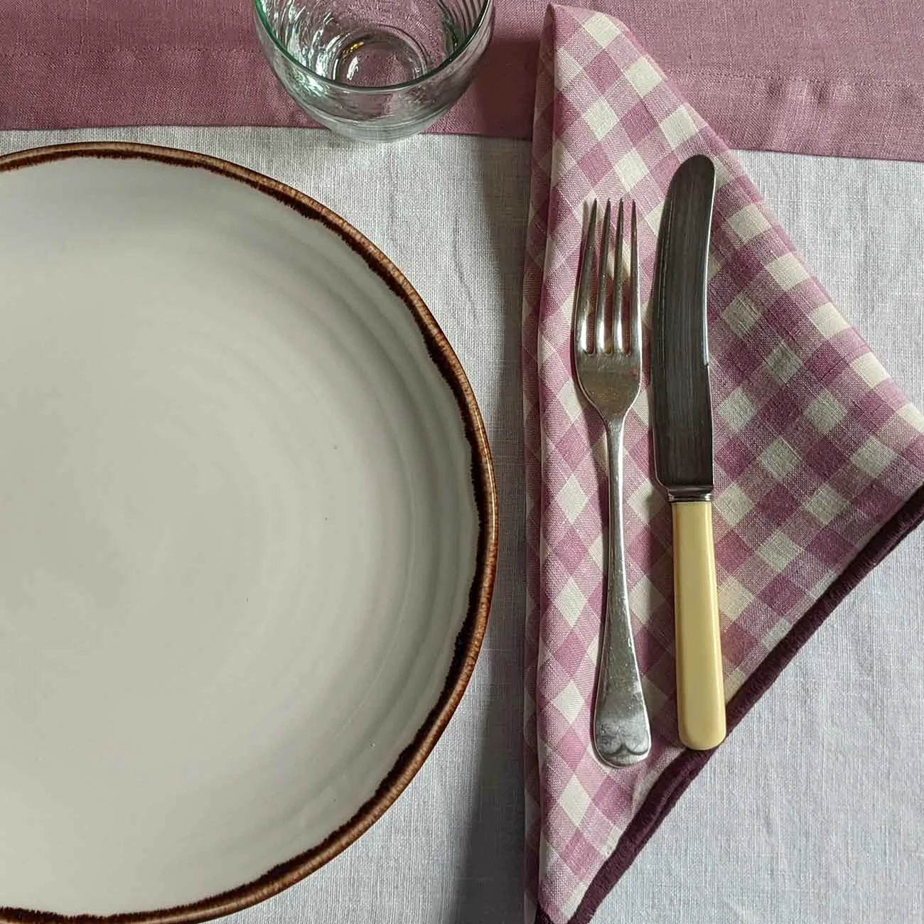 Orchid Gingham Linen Napkin Set Of 4 3 Orchid Gingham Linen Napkin Set Of 4