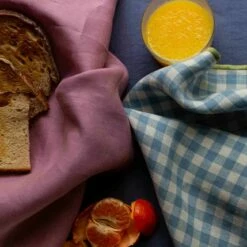 Raspberry Linen Napkin Set Of 4 -Bed Linings Sales Shop Piglet in Bed Linen Napkin Set Raspberry Lifestyle 1