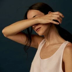 Blush Pink Nightgown 11 Blush Pink Nightgown -Bed Linings Sales Shop Piglet in Bed Linen Night Dress Blush Pink 3 1