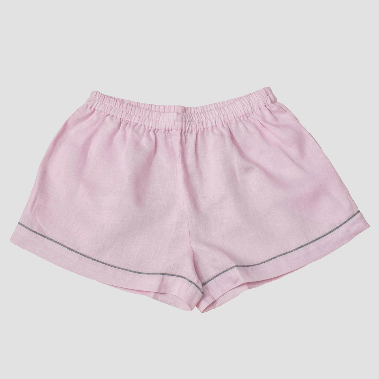 Blush Pink Linen Pajama Shorts Set 10 Blush Pink Linen Pajama Shorts Set - Image 8
