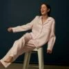 Blush Pink Linen Pajama Set -Bed Linings Sales Shop Piglet in Bed Linen Pyjama Trouser Set Blush Pink 1 536e0e79 1be4 4639 b191 bf5db057b017 1