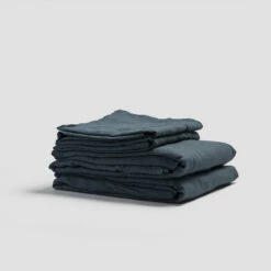 Deep Teal Linen Sheet Set