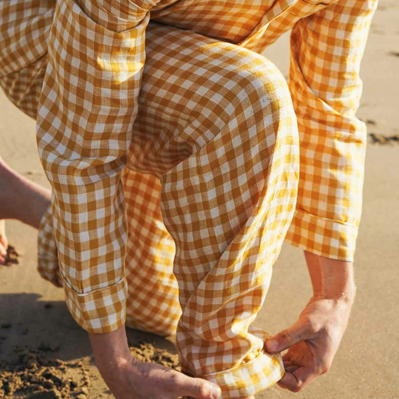Men's Honey Gingham Pajama Pants 4 Men's Honey Gingham Pajama Pants - Image 2