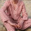 Men's Mineral Red Gingham Pajama Set