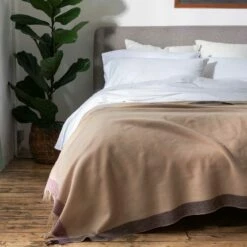 Moorland Border Wool Blanket 12 Moorland Border Wool Blanket -Bed Linings Sales Shop Piglet in Bed Moorland Border Wool Blanket Lifestyle 1 1