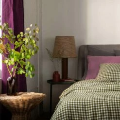 Berry Linen Curtains (Pair) -Bed Linings Sales Shop Piglet in Bed New Linen Curtains Berry Lifestyle 1