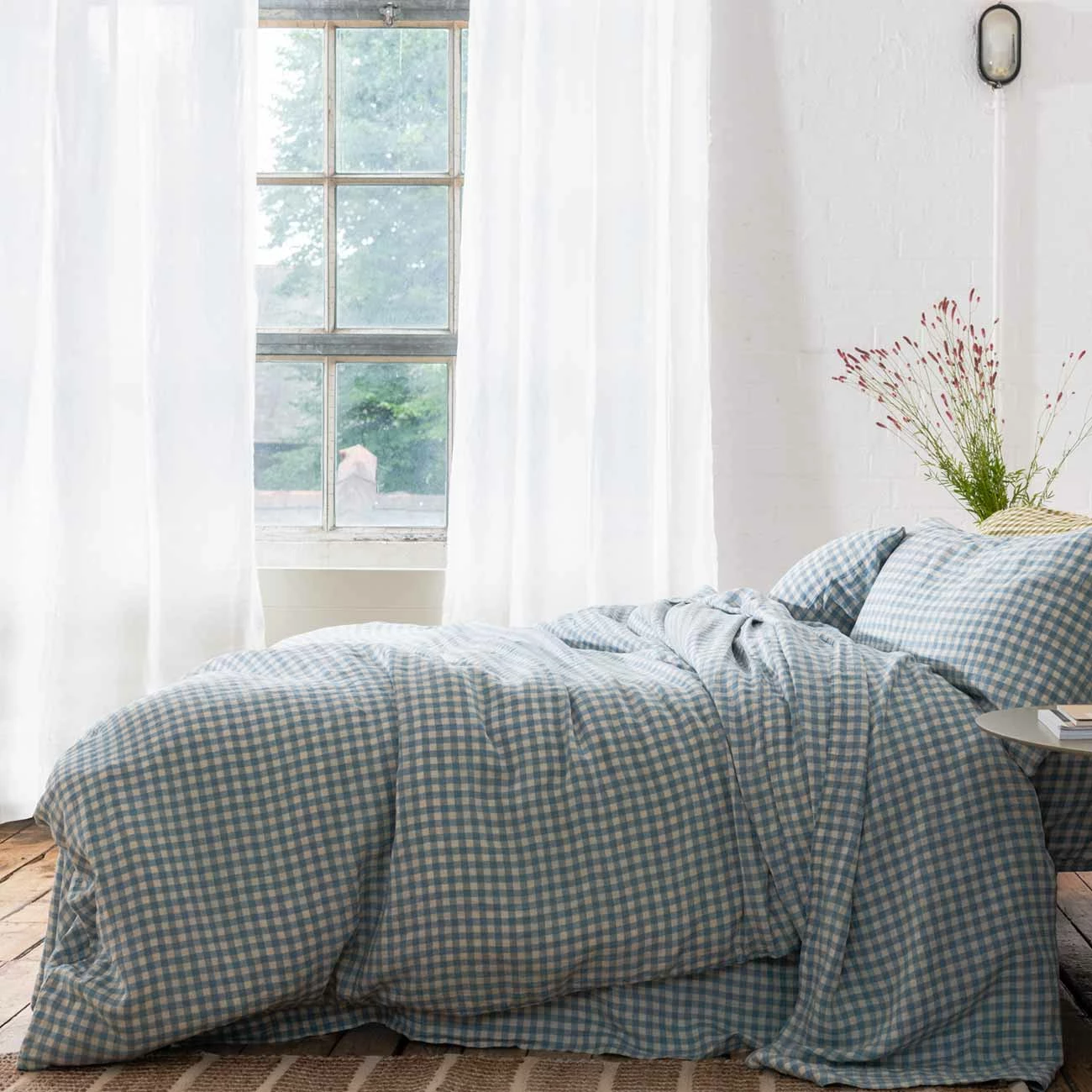 White Linen Curtains (Pair) 5 White Linen Curtains (Pair) - Image 3