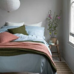 Sky Blue Seersucker Cotton Bedtime Bundle