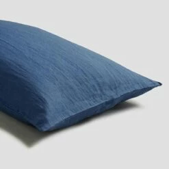 Blueberry Linen Sheet Set -Bed Linings Sales Shop Piglet in Bed Standard Sheet Set Blueberry 2