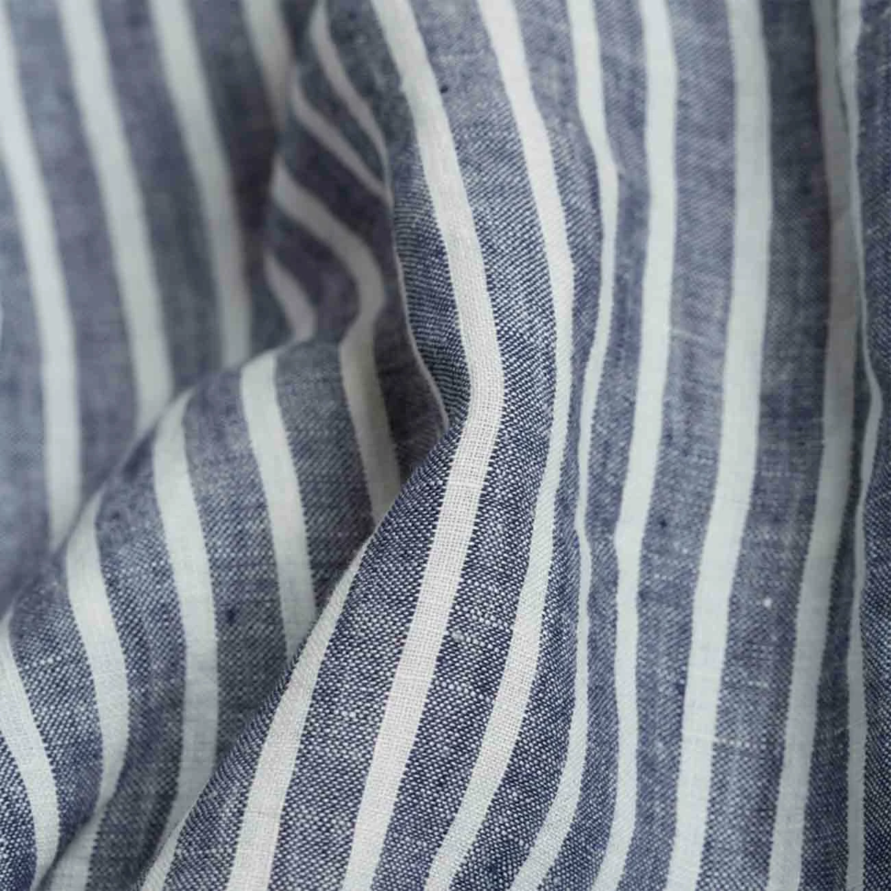 Midnight Stripe Linen Sheet Set 4 Midnight Stripe Linen Sheet Set - Image 2