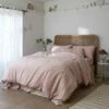 French Rose Washed Cotton Percale Bundle -Bed Linings Sales Shop Piglet in Bed Washed Cotton Bedding French Rose Plain1300X1300 Web 1 2 6b831ac1 96c5 4327 b3ef cf9ddc80298f