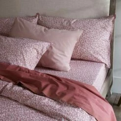 Red Dune Meadow Floral Printed Cotton Pillowcases (Pair)