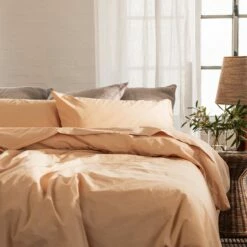 Sun Baked Washed Cotton Percale Sheet Set -Bed Linings Sales Shop Piglet in Bed Washed Cotton Bedding Sun Baked Lifestyle 1 c7cb696c f340 4b12 af1a f486f00944ff