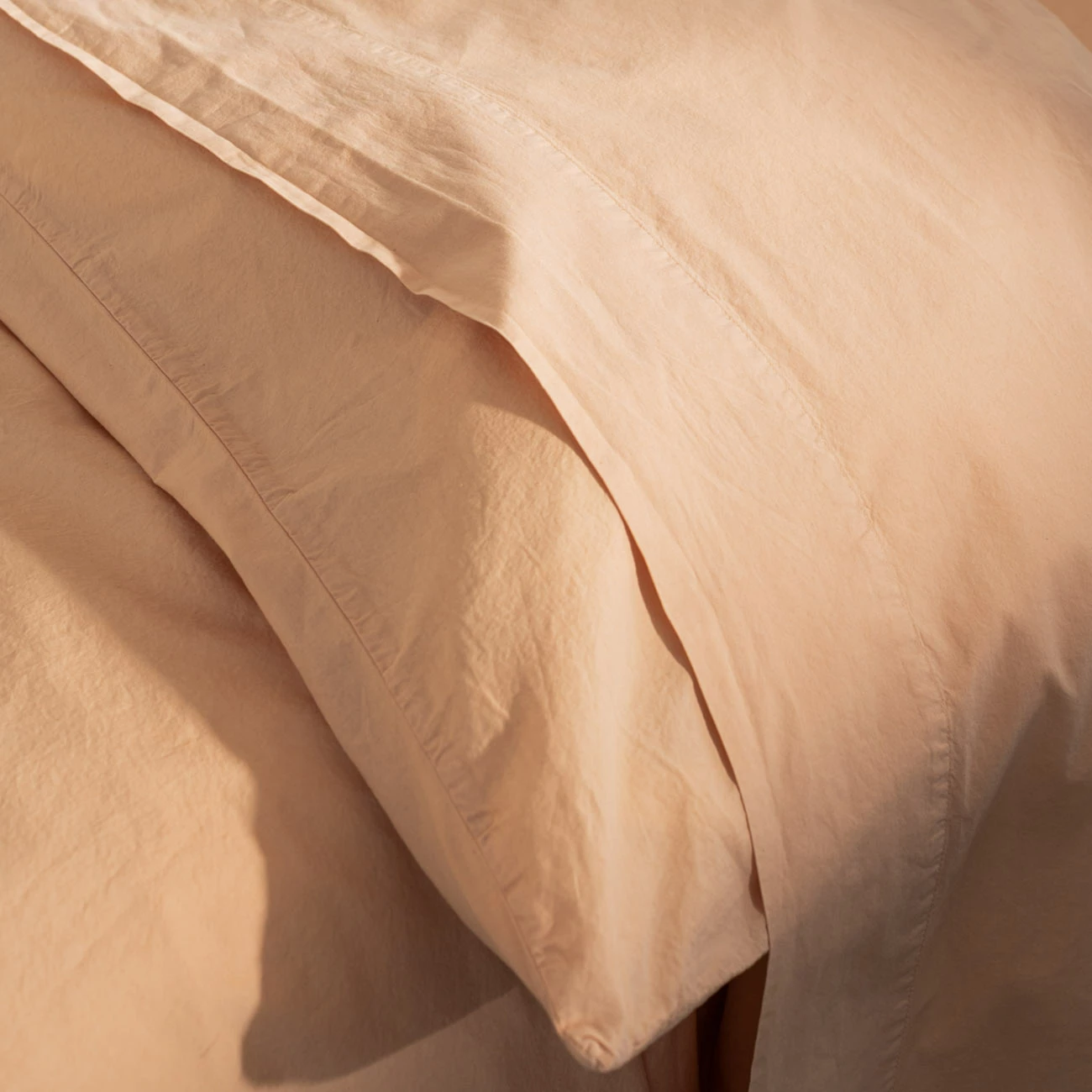 Sun Baked Washed Cotton Percale Duvet Cover 3 Sun Baked Washed Cotton Percale Duvet Cover