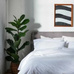 White Washed Cotton Percale Sheet Set -Bed Linings Sales Shop Piglet in Bed Washed Cotton Bedding White Lifestyle 1 529b7584 fcb0 4b14 b095 379c4f8fe8df