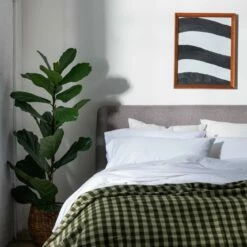 White Washed Cotton Percale Pillowcases (Pair) -Bed Linings Sales Shop Piglet in Bed Washed Cotton Bedding White Lifestyle 2