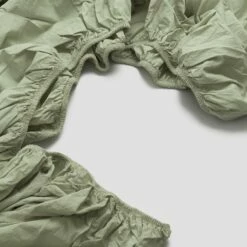Bed Linings Sales Shop 45 Apple Washed Cotton Percale Fitted Sheet
