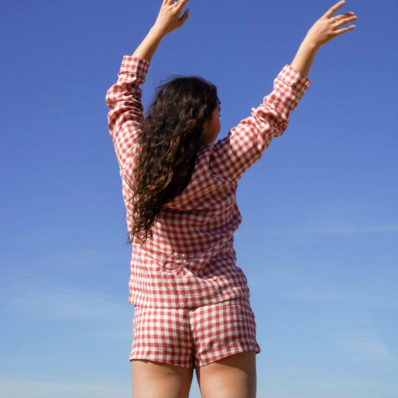 Mineral Red Gingham Pajama Shorts 3 Mineral Red Gingham Pajama Shorts