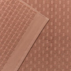 Creme Caramel Basketweave Cotton Bath Mat 11 Creme Caramel Basketweave Cotton Bath Mat -Bed Linings Sales Shop PigletinBed BathroomCollection BasketweaveCottonBathMat CremeCaramel 3 GreyBG