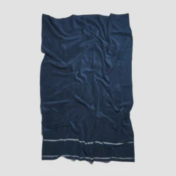 Moonlit Blue Bath Sheet -Bed Linings Sales Shop PigletinBed BathroomCollection BathSheet MoonlitBlue 2 greyBG