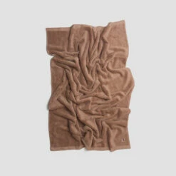 Mushroom Organic Cotton Bath Sheet -Bed Linings Sales Shop PigletinBed BathroomCollection OrganicCottonBathSheet Mushroom 2 GreyBG