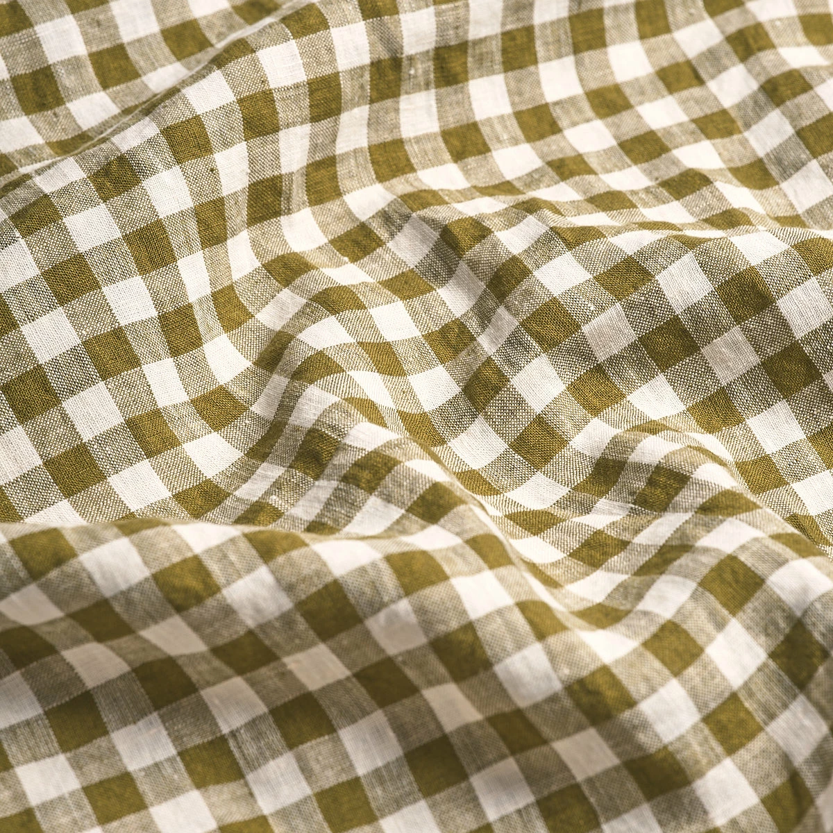 Botanical Green Gingham Linen Bedtime Bundle 4 Botanical Green Gingham Linen Bedtime Bundle - Image 2