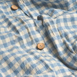 Warm Blue Gingham Linen Bedtime Bundle 16 Warm Blue Gingham Linen Bedtime Bundle -Bed Linings Sales Shop PigletinBed GinghamBeddingDuvetCover WarmBlue 2 greyBG 7f7e746c 3dfb 40dd 9dc2 62036f143f5c 1