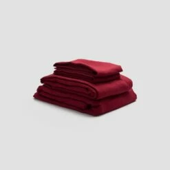 Linen Sheet Set Builder -Bed Linings Sales Shop PigletinBed Linen BasicBundle Merlot 1 greyBG 66d28852 616b 429d afd2 2379c727e5f9